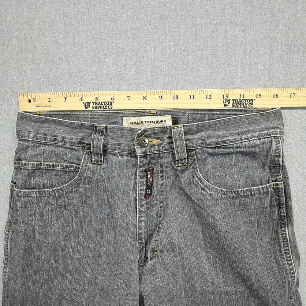 Vintage Willie Esco Jean Shorts Mens 32 Black Denim Skater Hip Hop‎ Urban Baggy